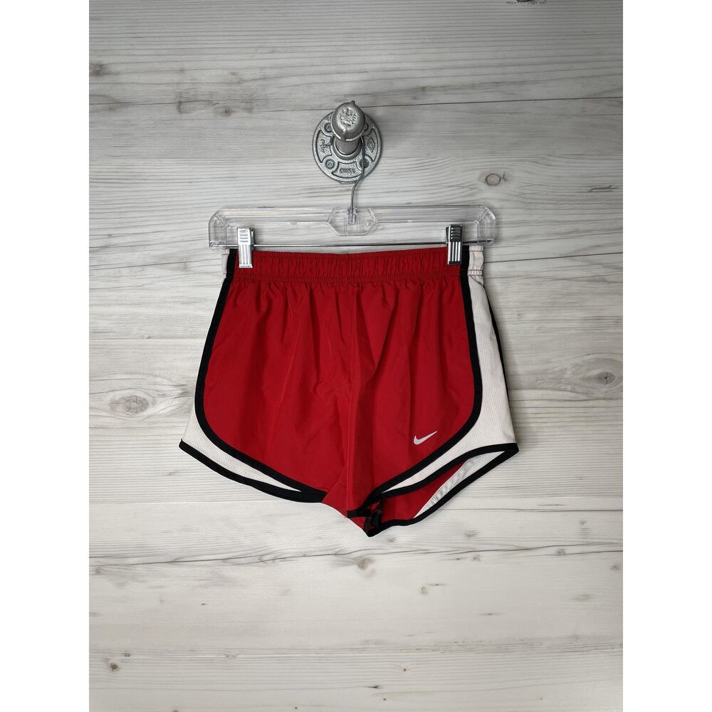 Nike Dri-FIT Shorts‎ Womens Small Red White Running Athletic 831558-611